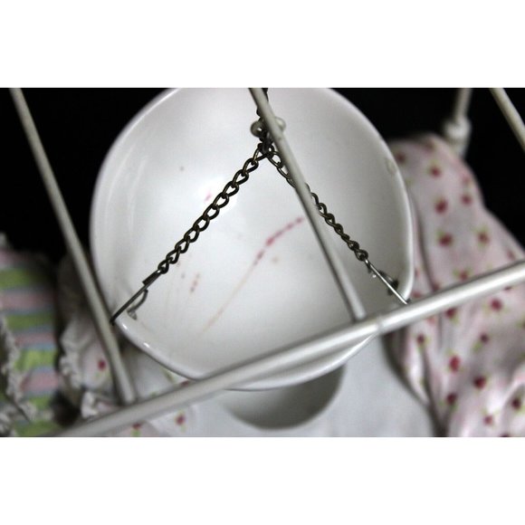 Yankee Candle Hanging Tart Warmer Bowl 4 Poster Bed Tea Light Shabby Cottage - Picture 5 of 11